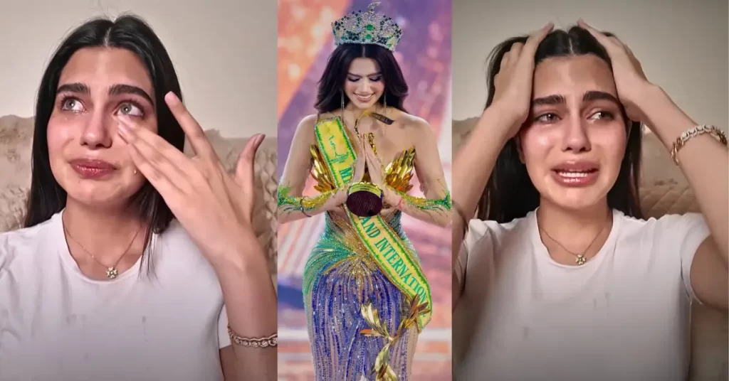 Rachel Gupta y su renuncia a la corona del miss grand, conjunto de imagenes en resumen