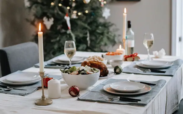 ideas para una mesa navideña peruana elegante y económica