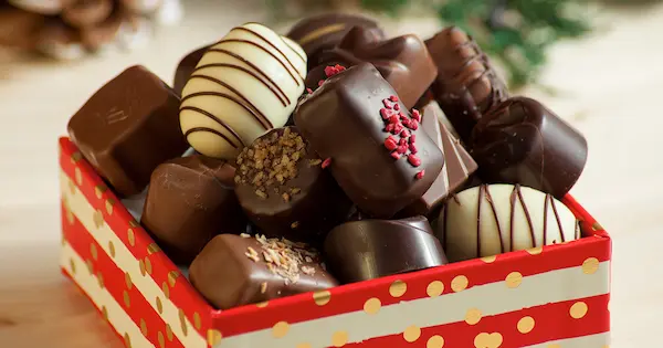 Chocolates o dulces seleccionados