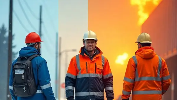 Impermeables resistentes para trabajos en climas extremos