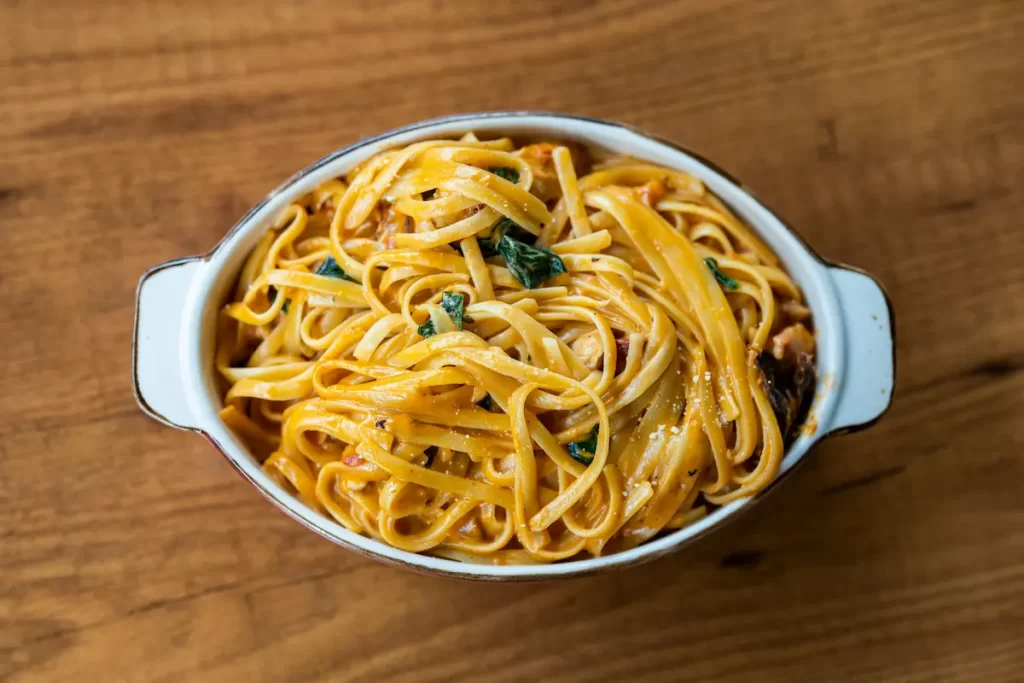 Plato de pasta, uno de los platos más vendidos en restaurantes por su aceptación y fácil elección