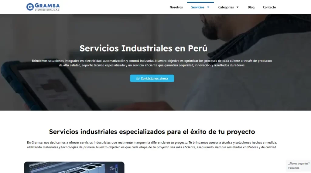 página web de Gramsa