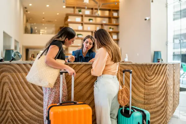 Recepción de un hotel
