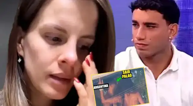 alejandra baigorria y said palao reaccion ante ampay en argentina polemica mediática